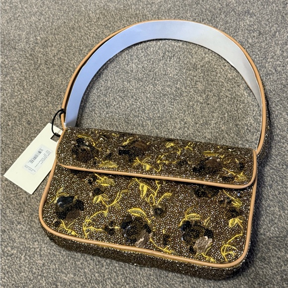 NWT STAUD TOMMY BEADED BAG VINTAGE FLORAL - Picture 8 of 9